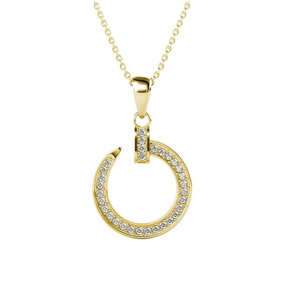 Nail Pendant Necklace Jewelry - New! Nail Pendant Necklace 18K Gold Plated